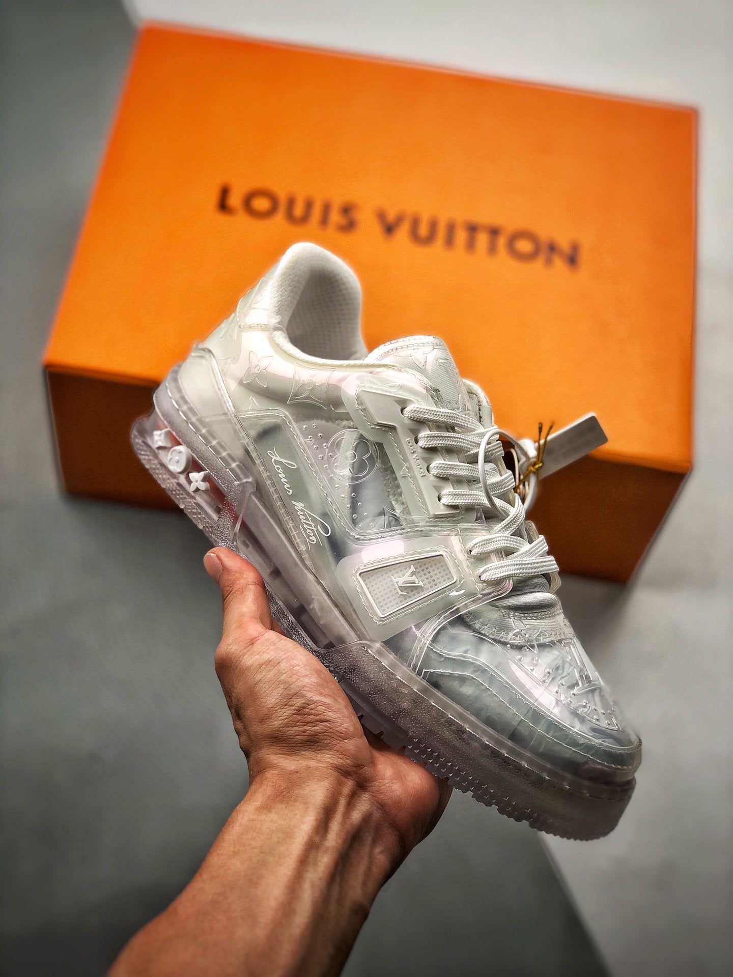 Buy Louis Vuitton Trainer 'Silver' - 1A5AHY