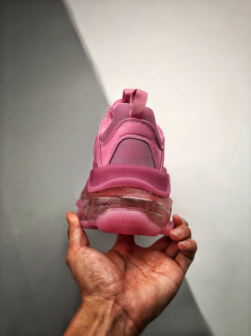 Balenciaga Triple S clear sole "Pink"