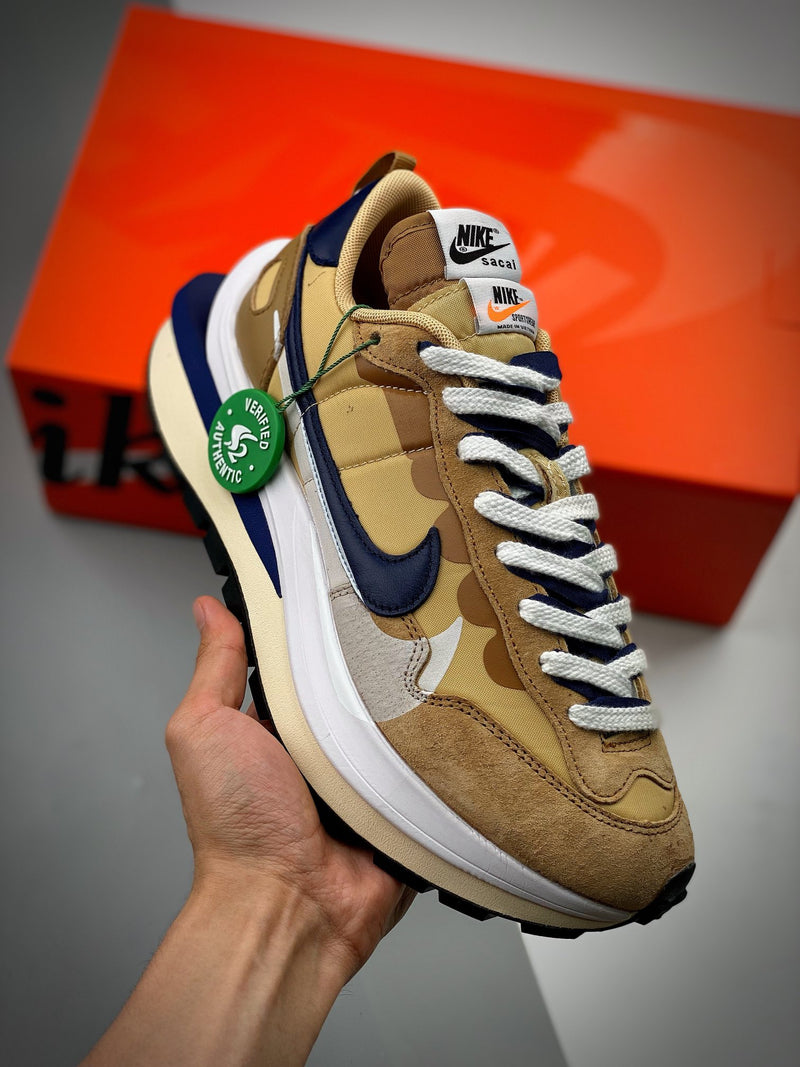 Nike Sacai x VaporWaffle "Sesame Blue Void"