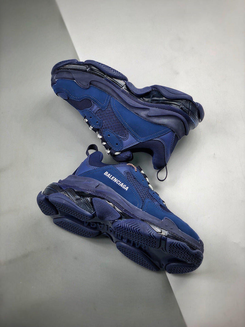 Balenciaga Triple S clear sole "Blue"