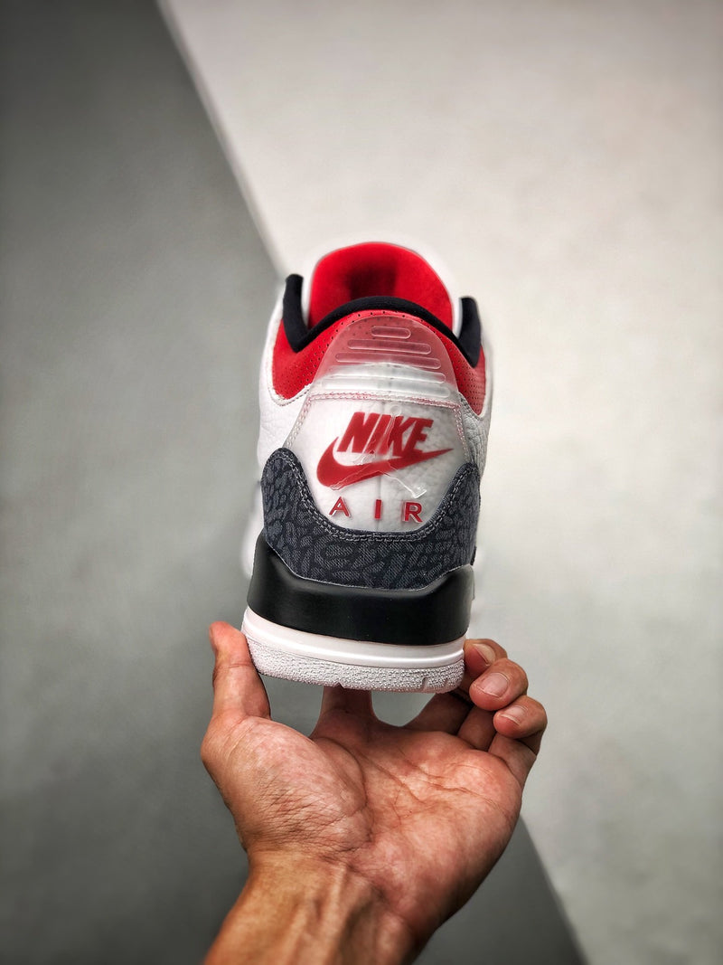 Air Jordan 3 Retro "Denim Fire Red"