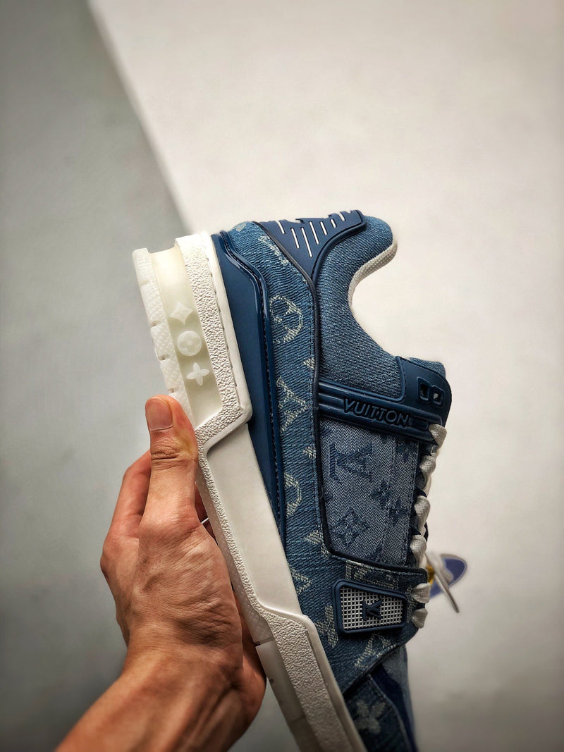 LV Trainer "Denim Monogram"