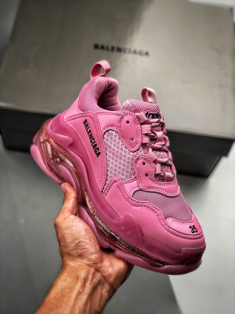 Balenciaga Triple S clear sole "Pink"