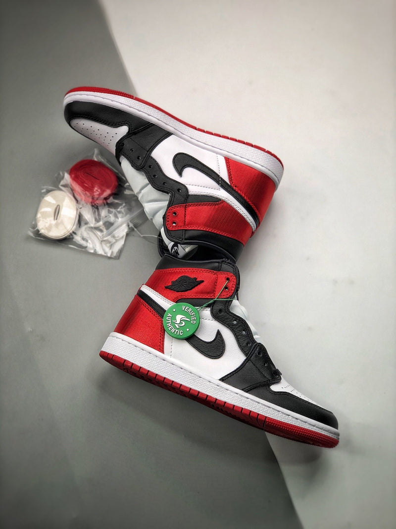 Air Jordan 1 Retro High "Satin Black Toe"