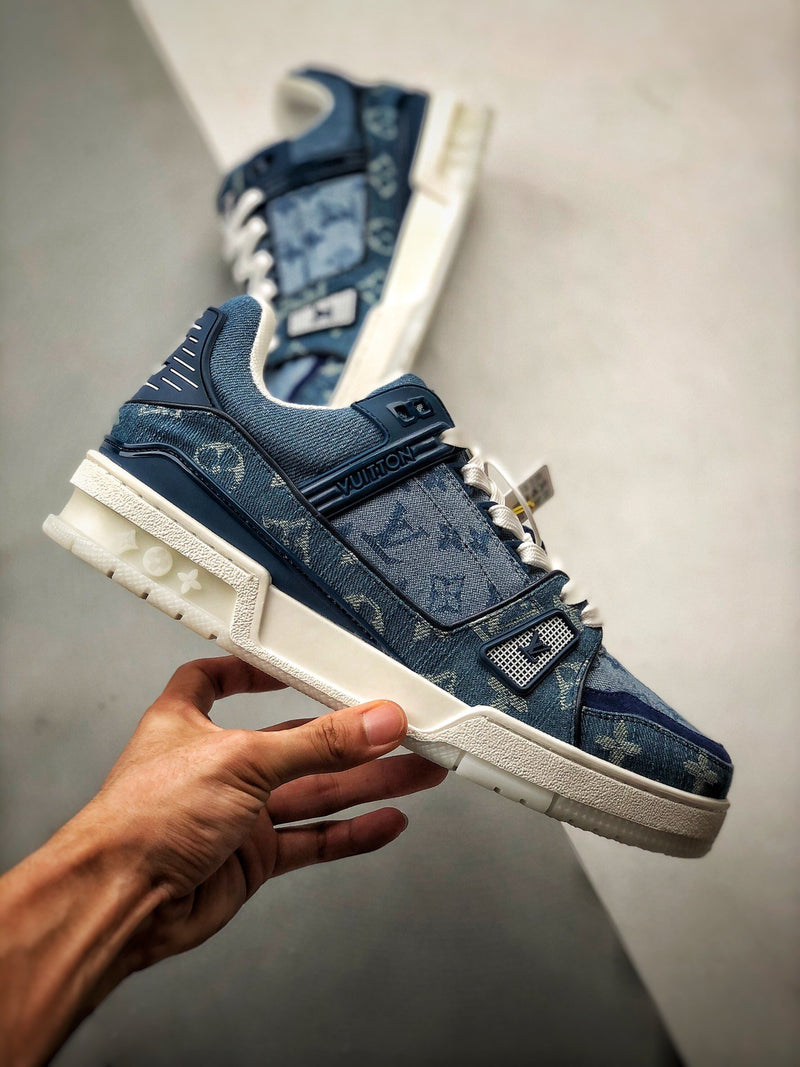 LV Trainer "Denim Monogram"