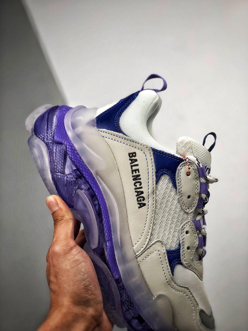 Balenciaga Triple S clear sole "Blue"