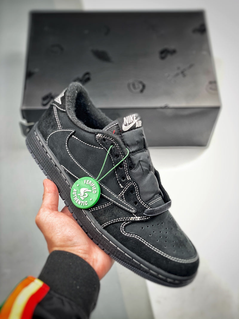 Travis Scott x Air Jordan 1 Low  "Black Phantom"