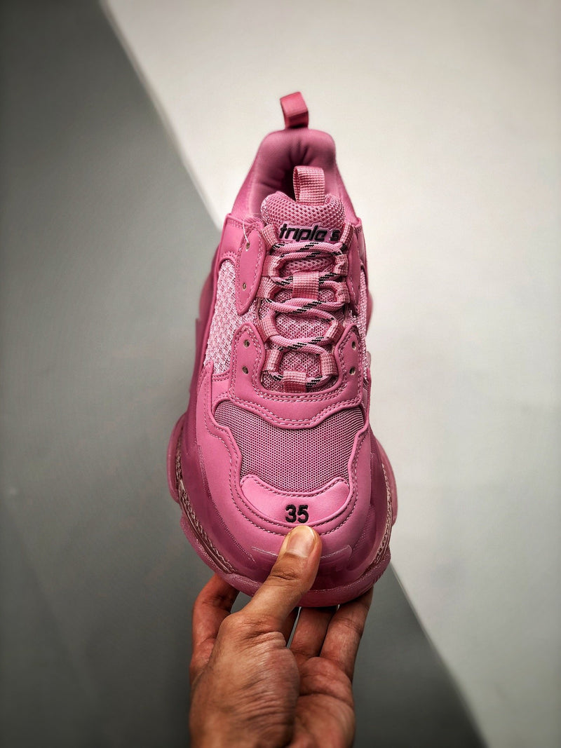 Balenciaga Triple S clear sole "Pink"