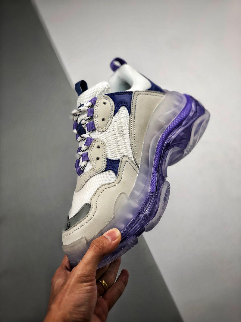 Balenciaga Triple S clear sole "Blue"