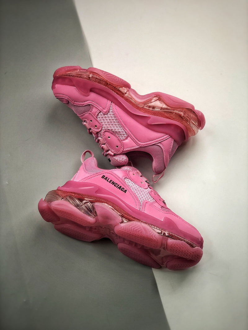 Balenciaga Triple S clear sole "Pink"