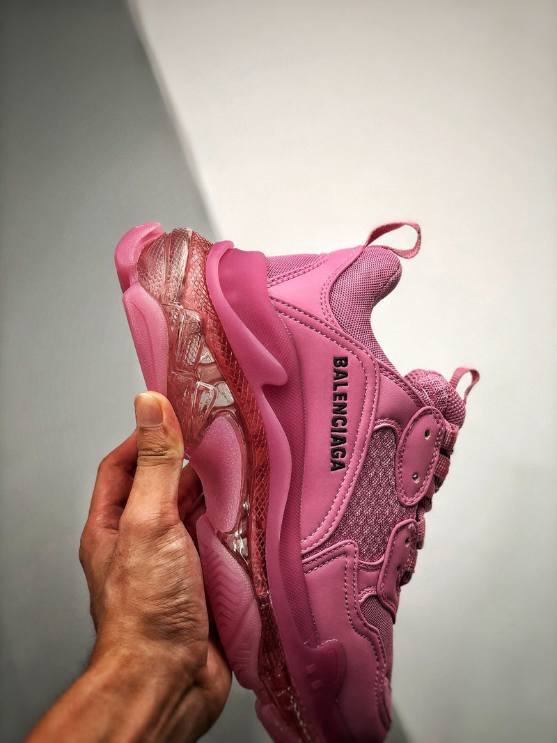 Balenciaga Triple S clear sole "Pink"