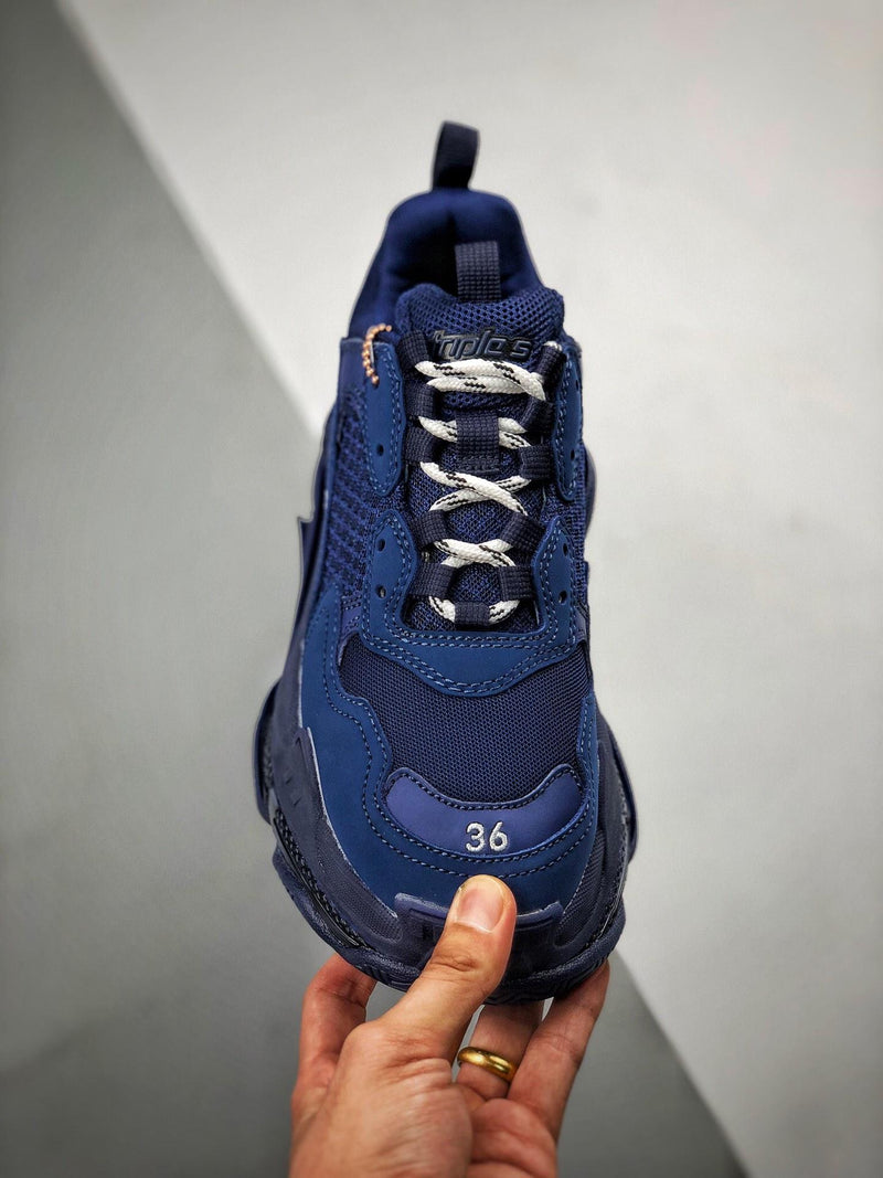 Balenciaga Triple S clear sole "Blue"