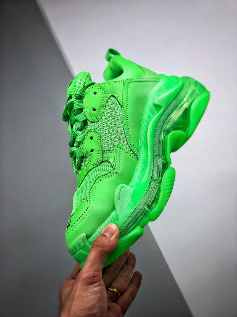 Balenciaga Triple S clear sole "Green"