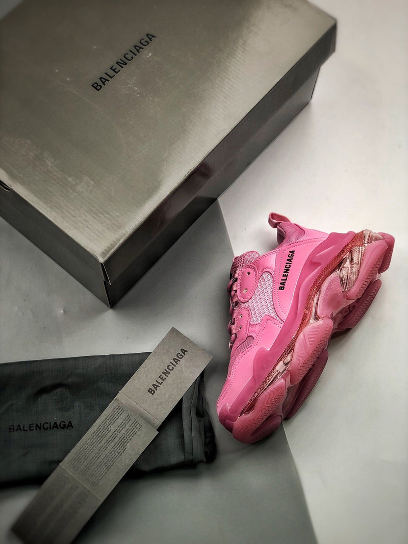 Balenciaga Triple S clear sole "Pink"