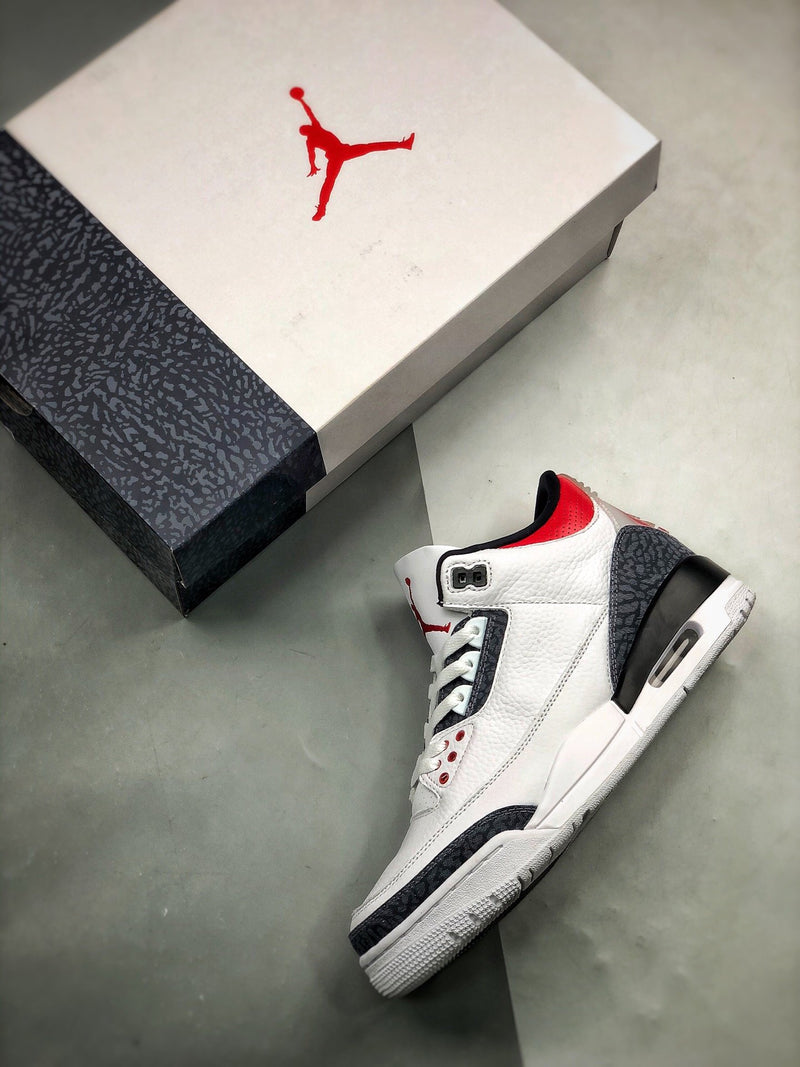 Air Jordan 3 Retro "Denim Fire Red"