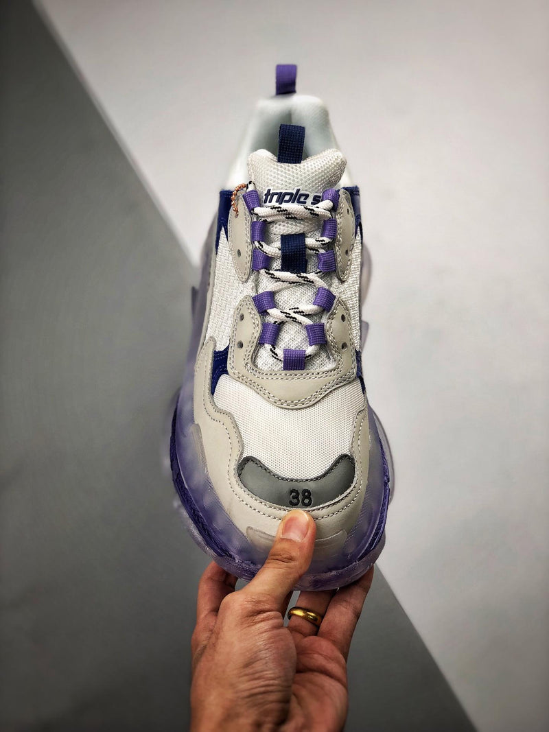 Balenciaga Triple S clear sole "Blue"