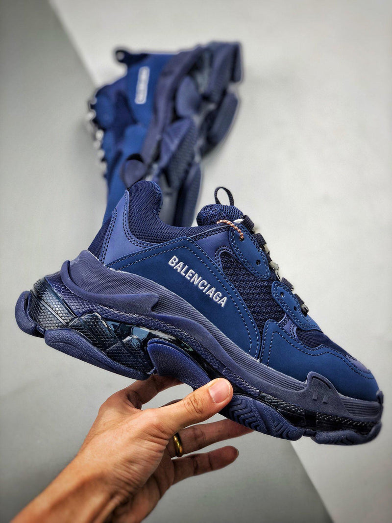 Balenciaga Triple S clear sole "Blue"