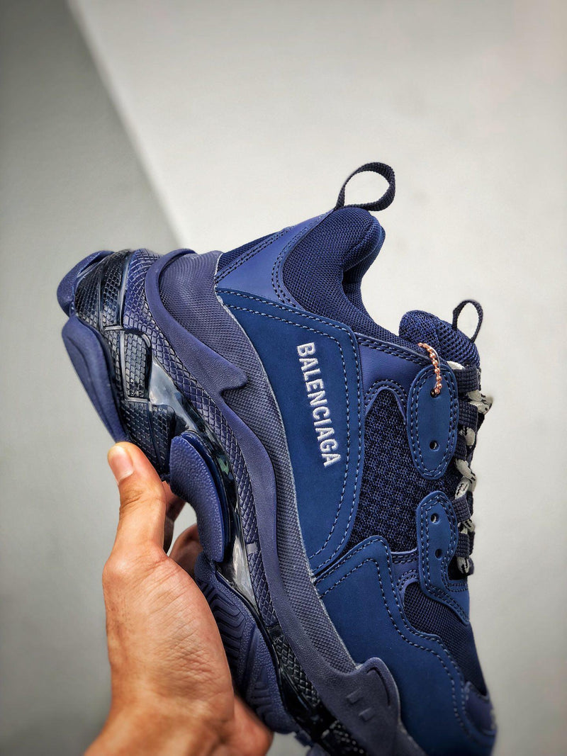 Balenciaga Triple S clear sole "Blue"