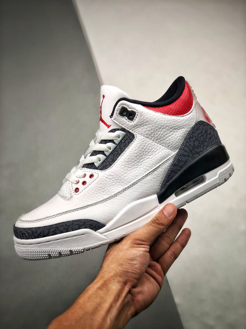 Air Jordan 3 Retro "Denim Fire Red"