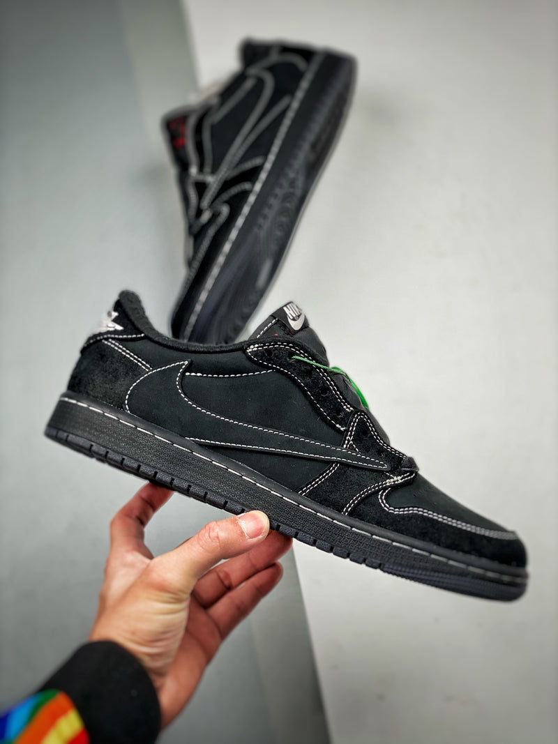 Travis Scott x Air Jordan 1 Low  "Black Phantom"