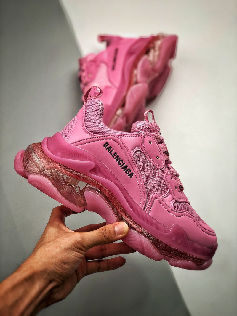 Balenciaga Triple S clear sole "Pink"