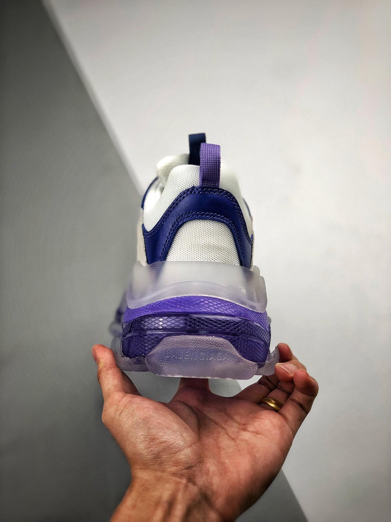 Balenciaga Triple S clear sole "Blue"